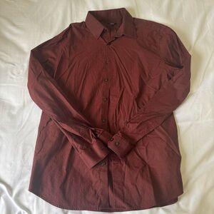 Slim Solid Cotton Stretch 1MX Dress Shirt